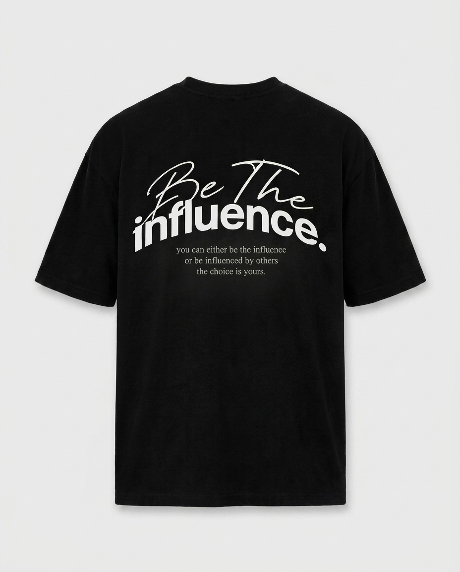 Ordinary Clothing Heavyweight Tee - Be The Influence back print
